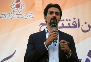 سعید ابریشمی‌راد شهردار کاشان در آیین گشایش سالن شهدای غواص لتحر