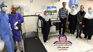 دستگاه تست ورزش بخش قلب و عروق بیمارستان بهشتی کاشان