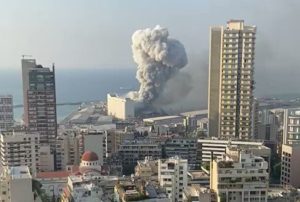 انفجار مهیب در بیروت لبنان