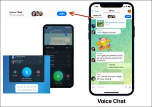 تلگرام و فعال کردن ویژگی جدید چت صوتی گروهی