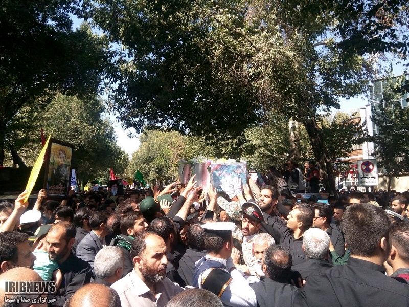تشییع محمدطاها اقدامی شهید ترور اهواز در اصفهان
