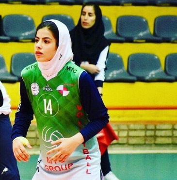 الهه حلاج ملی‌پوش تیم والیبال بانوان ایران و دانشجوی دانشگاه کاشان