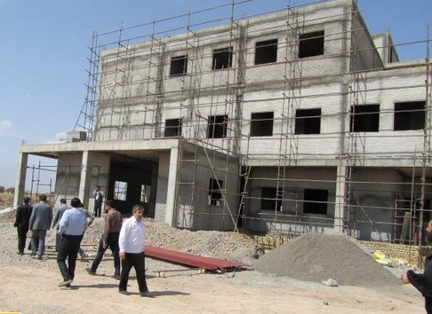 بیمارستان در حال ساخت امام حسن مجتبی آران و بیدگل