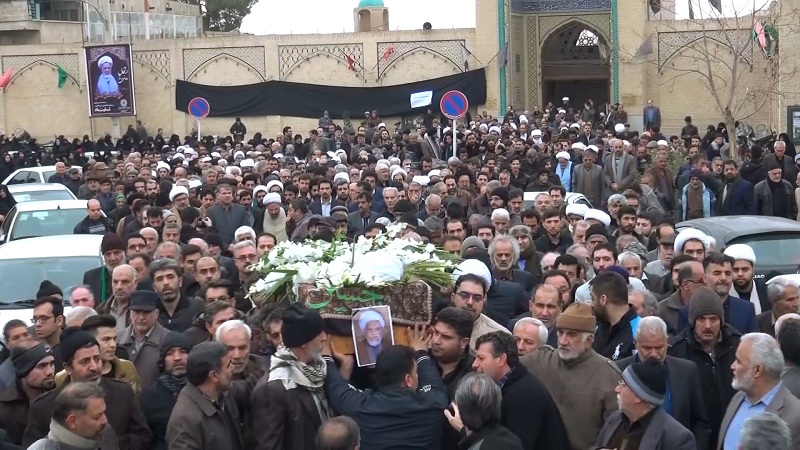 تشییع جنازه حاج شیخ محمدتقی مدنی