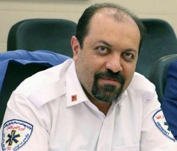 دکتر حسین ریاحی رئیس اورژانس پیش‌بیمارستانی و مرکز مدیریت حوادث و فوریت‌های پزشکی کاشان