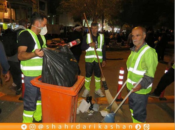 جمع‌آوری روزانه بیش از ۶ تن زباله از خیابان تربیت کربلا