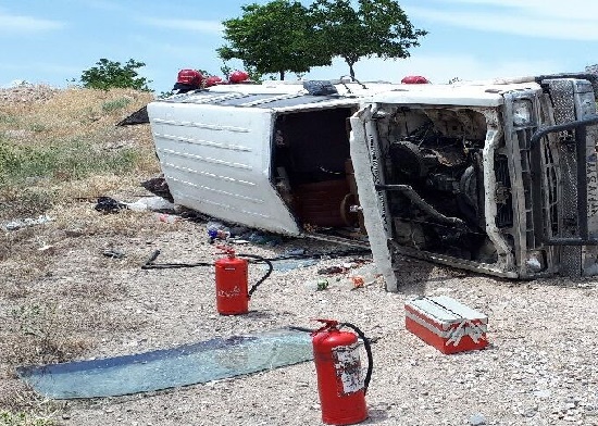 واژگونی خودرو در مرنجاب آران‌وبیدگل ۶ مصدوم برجا گذاشت
