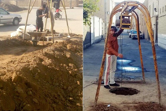 حفر و لایروبی ۱۱۳ چاه جاذب در منطق دو شهرداری کاشا