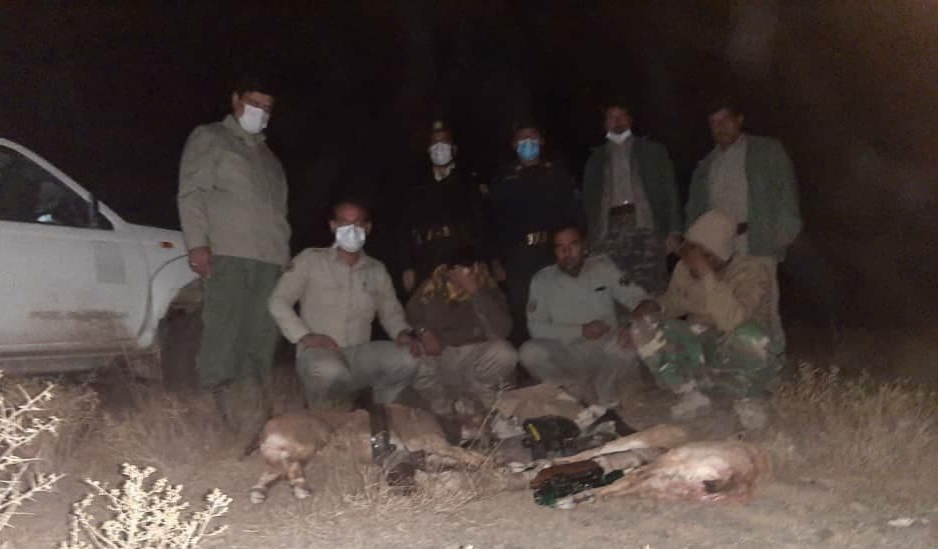 دستگیری متخلفین شکار در منطقه حفاظت‌شده قمصر و برزک